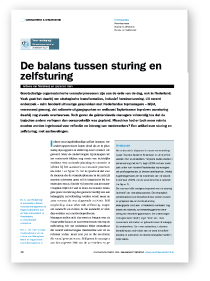 Sturing-en-zelfsturing - Antonie van Nistelrooij